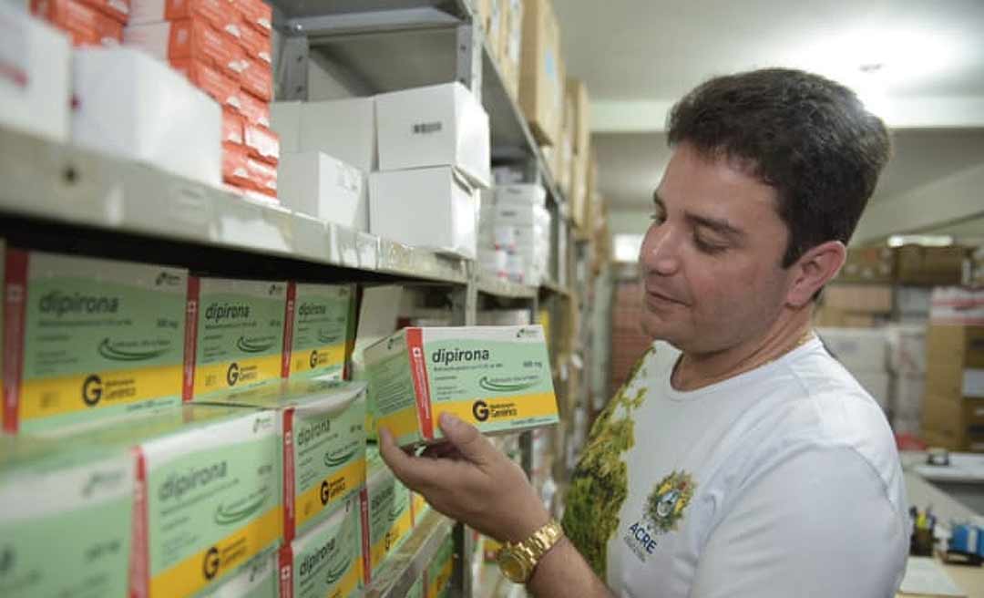 Gladson anuncia a aquisição de R$ 15 milhões em medicamentos para abastecer os 22 municípios do Acre