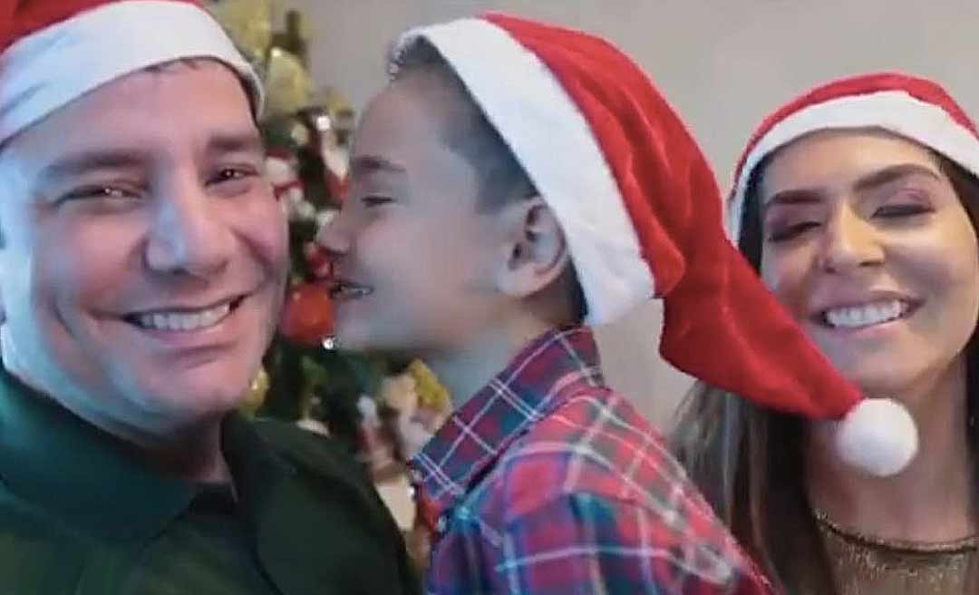 Em vídeo, Gladson Cameli e família desejam feliz natal