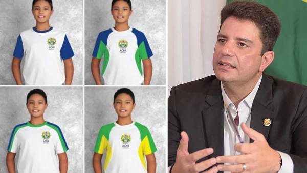 Governo Gladson fornece uniforme escolar gratuito e garante duas refeições a estudantes