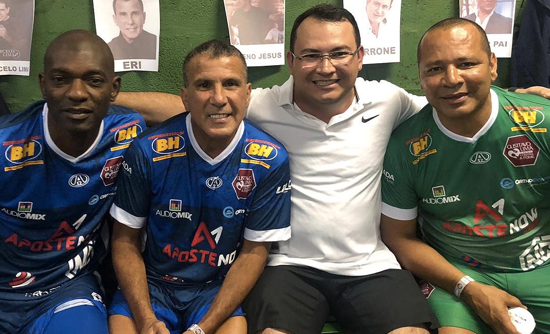 Empresário acreano participa de Futebol Solidário a convite do cantor Gusttavo Lima 