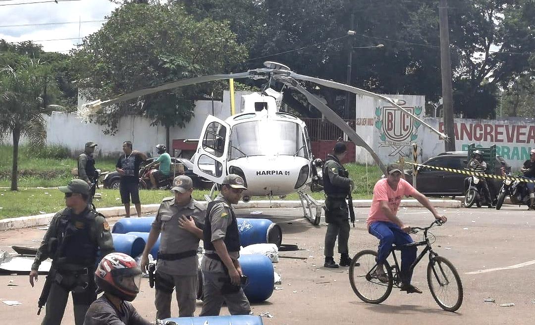 Acidente com helicóptero deixou dois policiais feridos