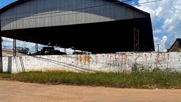 "Proibido roubar. Sujeito à morte", avisa facção em bairro de Rio Branco