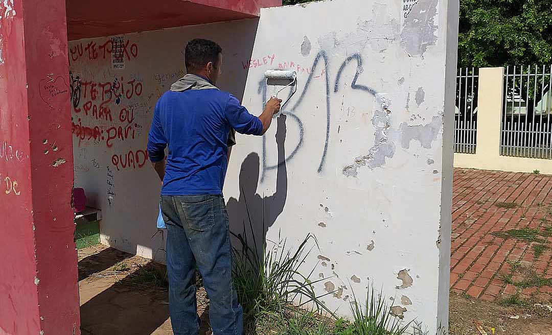 Reeducandos realizam roçagem e limpeza no conjunto Cidade do Povo