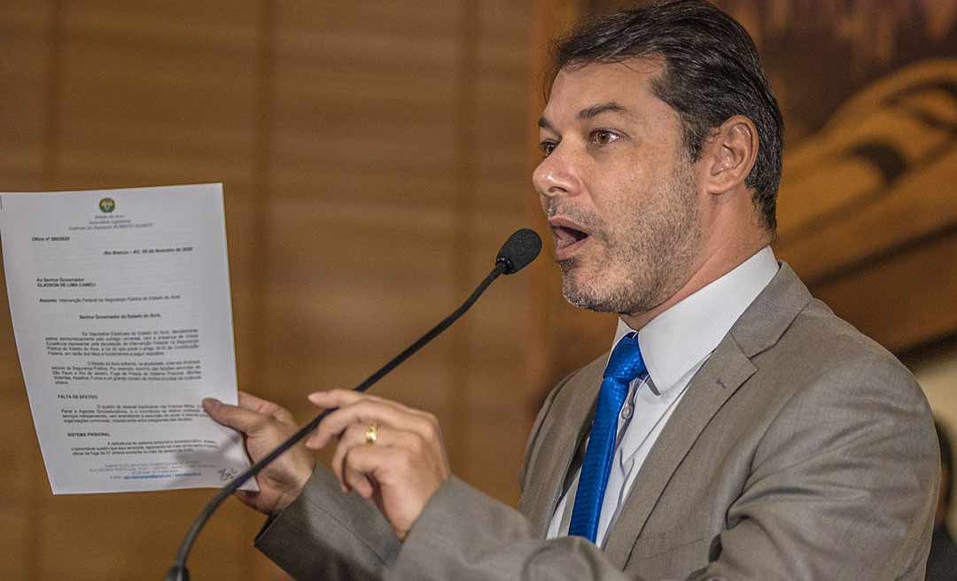 Roberto Duarte apresenta ofício pedindo intervenção federal na Segurança Pública do Acre