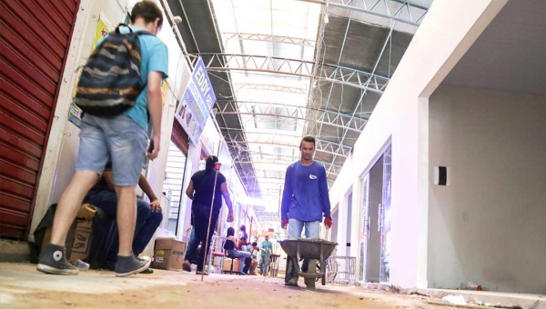 Prefeitura de Rio Branco acelera revitalização do Mercado Municipal Aziz Abucater