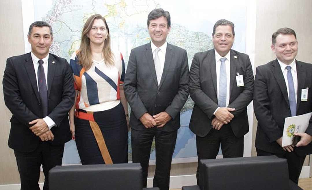 Em reunião com Rocha e Alysson, ministro da Saúde garante agilidade para transplantes e custeio para hospitais