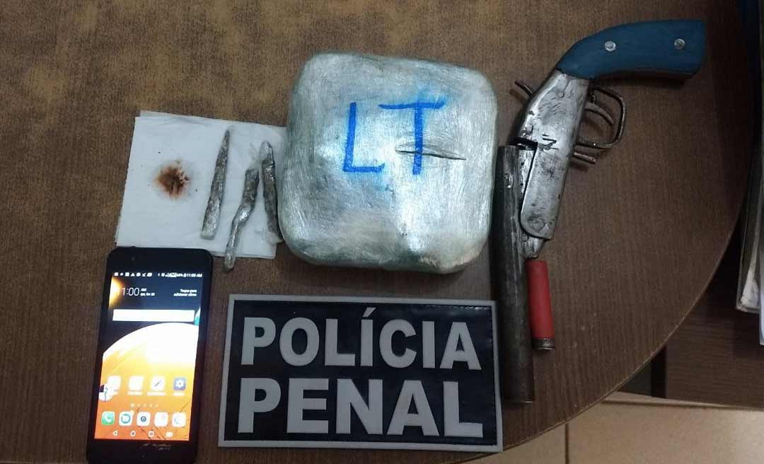 Polícia Penal apreende entorpecentes em residência de monitorado