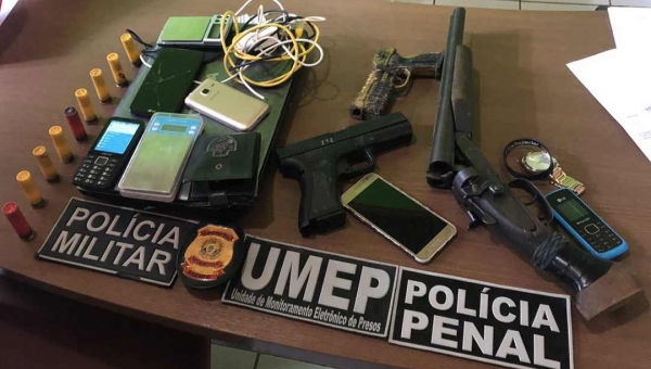 Operação integrada apreende drogas, armas e foragidos da justiça, em Senador Guiomard