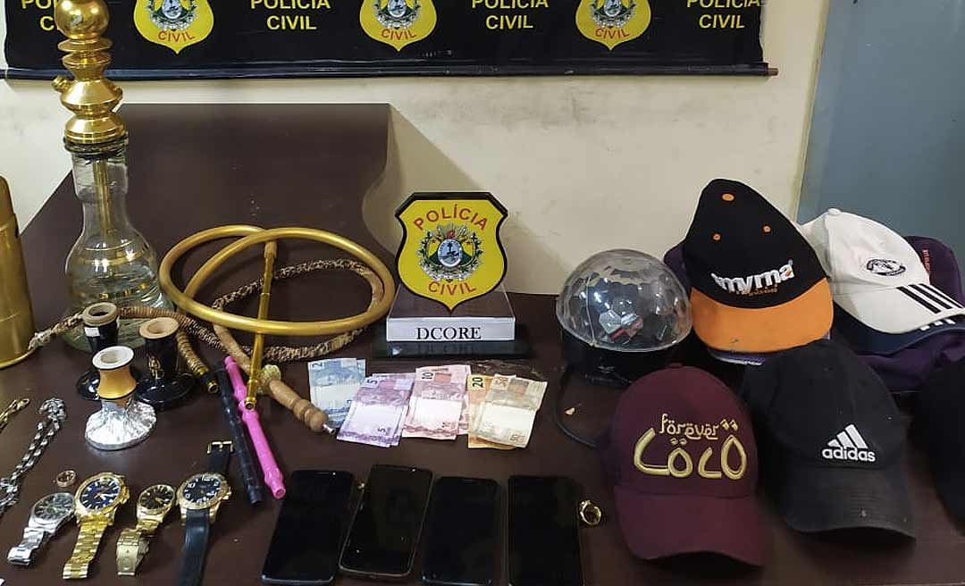 Quadrilha que roubou mais de 12 comércios em Rio Branco é presa pela Polícia Civil