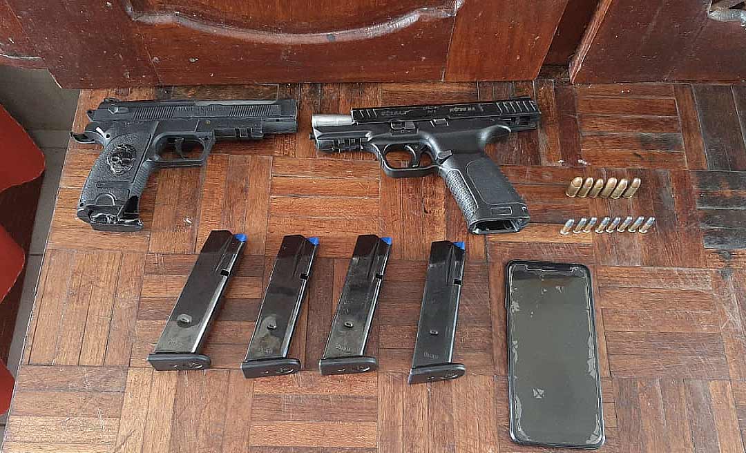 Apreensão de armas e munições durante cumprimento de mandado de prisão