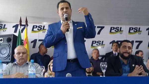 Em evento do PSL, presidente do partido fala em candidato à prefeitura de Rio Branco para derrotar o comunismo