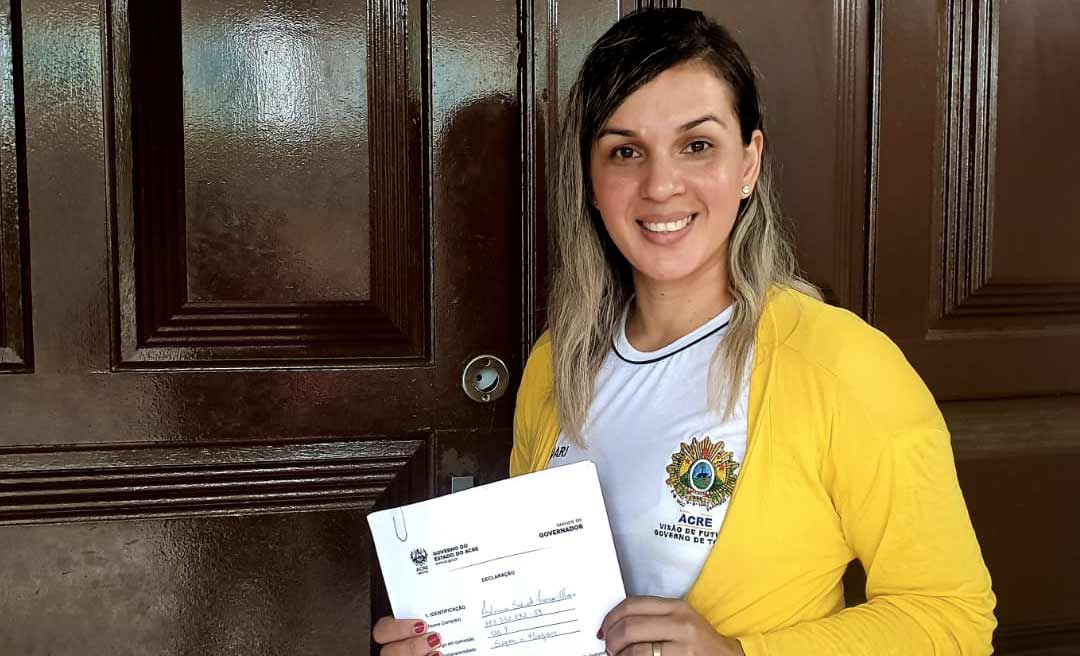 Missionária Fabrícia pede exoneração para ser pré-candidata a prefeita no município do Bujari