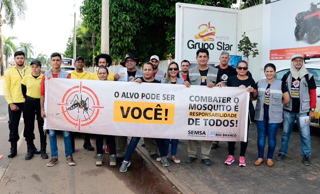 Blitz educativa da Semsa orienta sobre combate à dengue