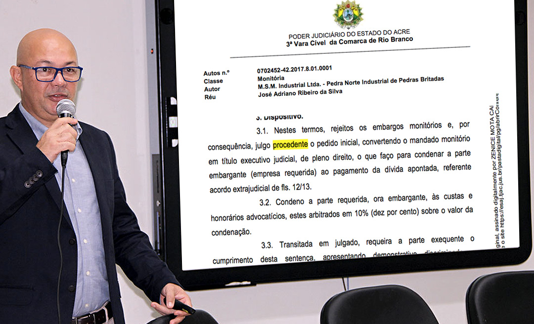 Justiça condena José Adriano ao pagamento de quase R$ 400 mil por quebra de acordo firmado com empresa da família Soster