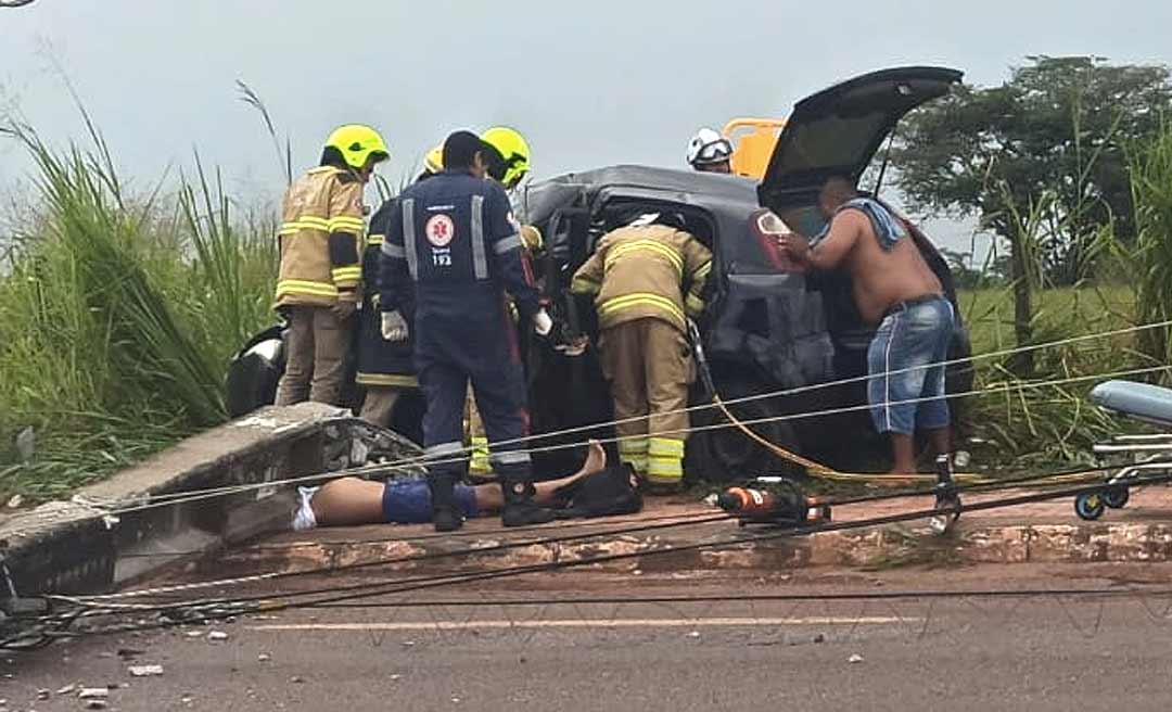 Acidente na Chico Mendes deixa um morto e três feridos 