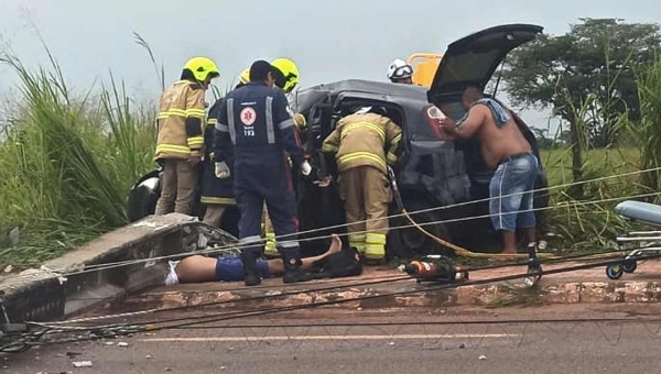 Acidente na Chico Mendes deixa um morto e três feridos 