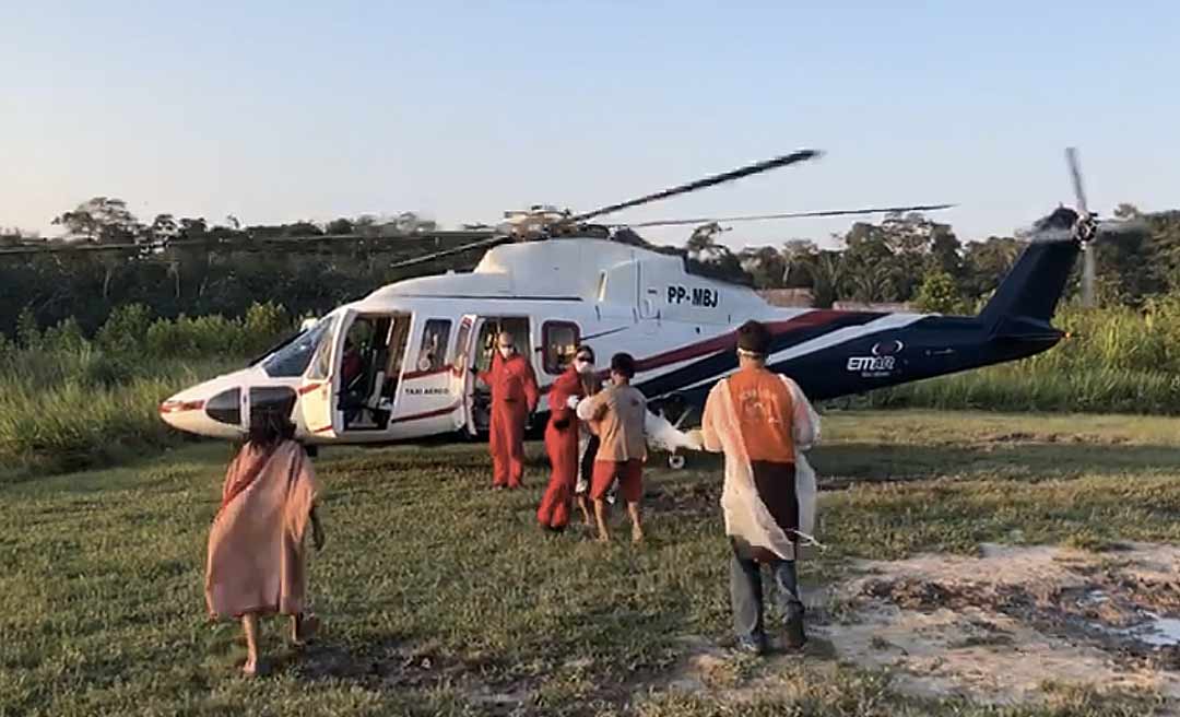 Criança picada por cobra é resgatada pelo Samu em aldeia isolada no Acre