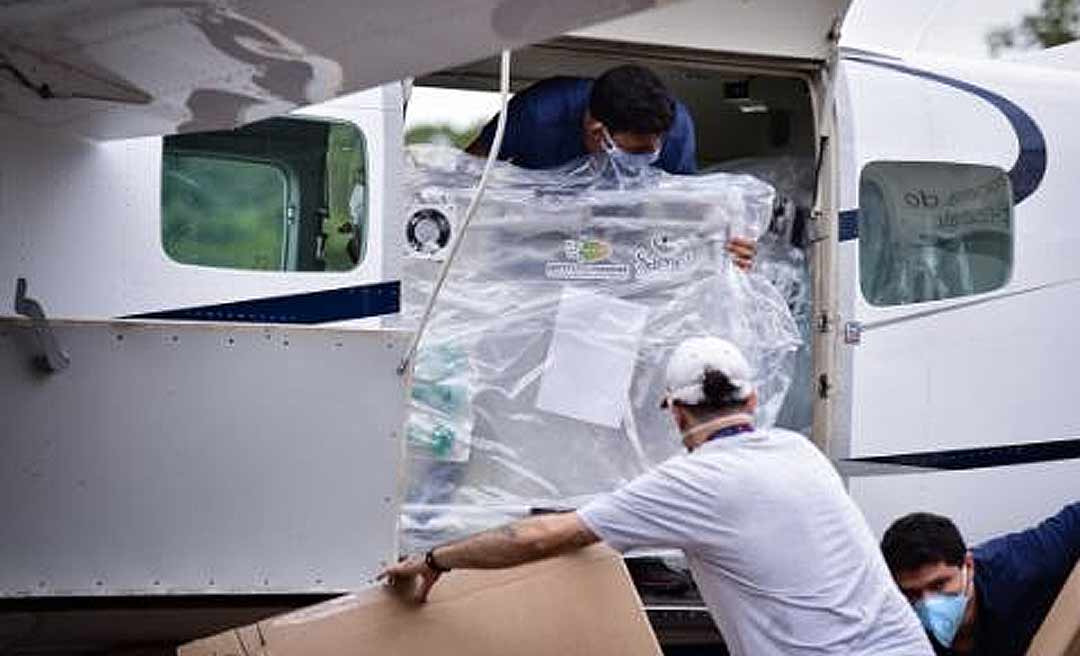 Acre recebe mais 50 cabines que darão suporte às unidades de saúde do Estado no tratamento de pacientes com coronavírus