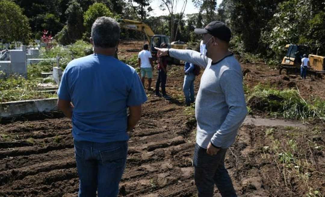 Após novos casos de covid-19, prefeitura de Cruzeiro Sul amplia cemitério