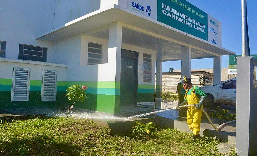 Governo do Acre realiza desinfecção nos municípios do Alto Acre