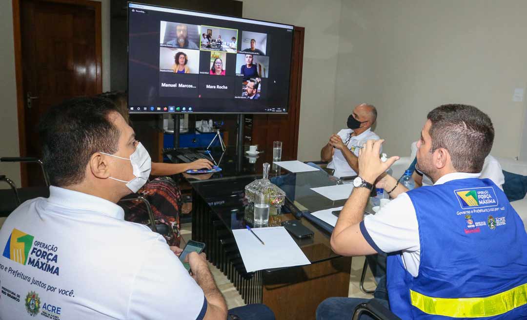 Gladson Cameli relata ações de combate à pandemia para a bancada federal do Acre