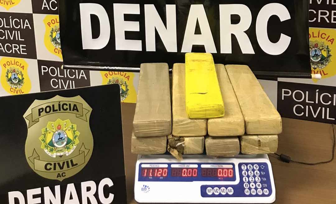 Mulher é presa quando chegava a Rio Branco com carregamento de maconha