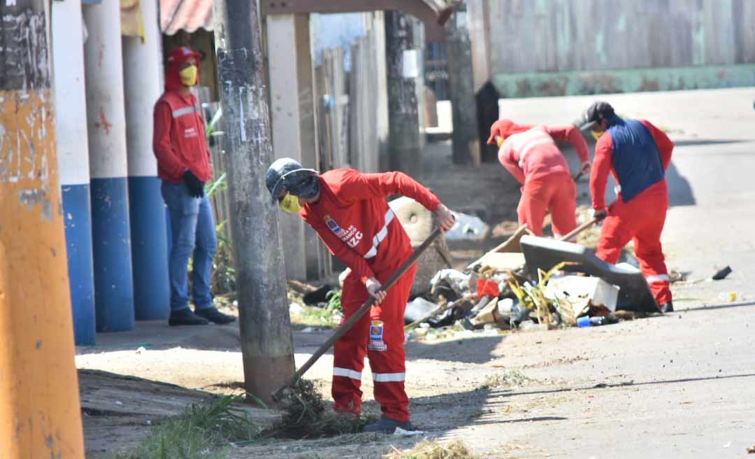 Prefeitura de Rio Branco reforça serviços de limpeza nos bairros e vias estruturantes