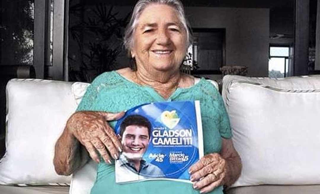 Morre dona Marieta Cameli, avó de Gladson e matriarca da família Cameli