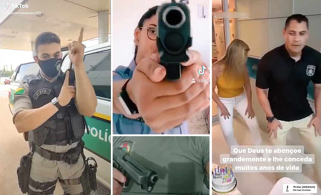 Dublagens de PMs do Acre no TikTok vão parar na Corregedoria; dança de comandante também é analisada