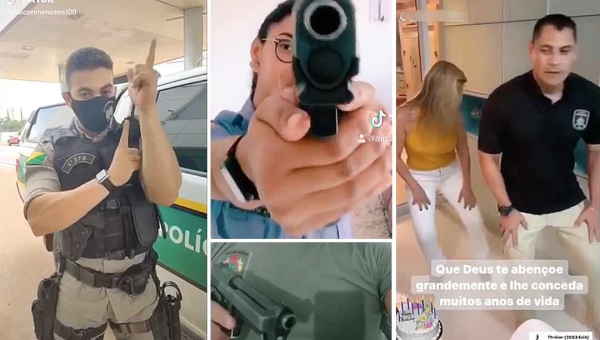 Dublagens de PMs do Acre no TikTok vão parar na Corregedoria; dança de comandante também é analisada