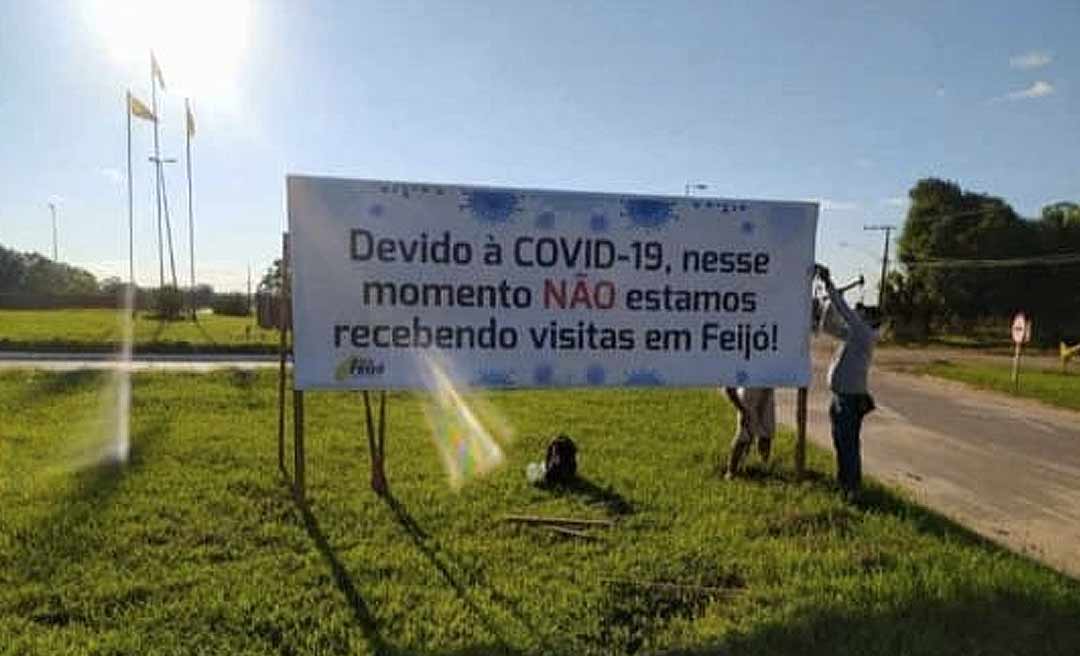 Para evitar novos casos de covid-19, Feijó dispensa visitas: "Não estamos recebendo visitas em Feijó"