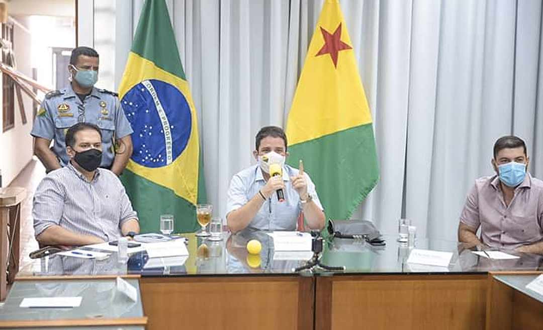 Em reunião com Socorro e representantes do comércio, Gladson confirma prorrogação de decreto