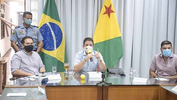 Em reunião com Socorro e representantes do comércio, Gladson confirma prorrogação de decreto