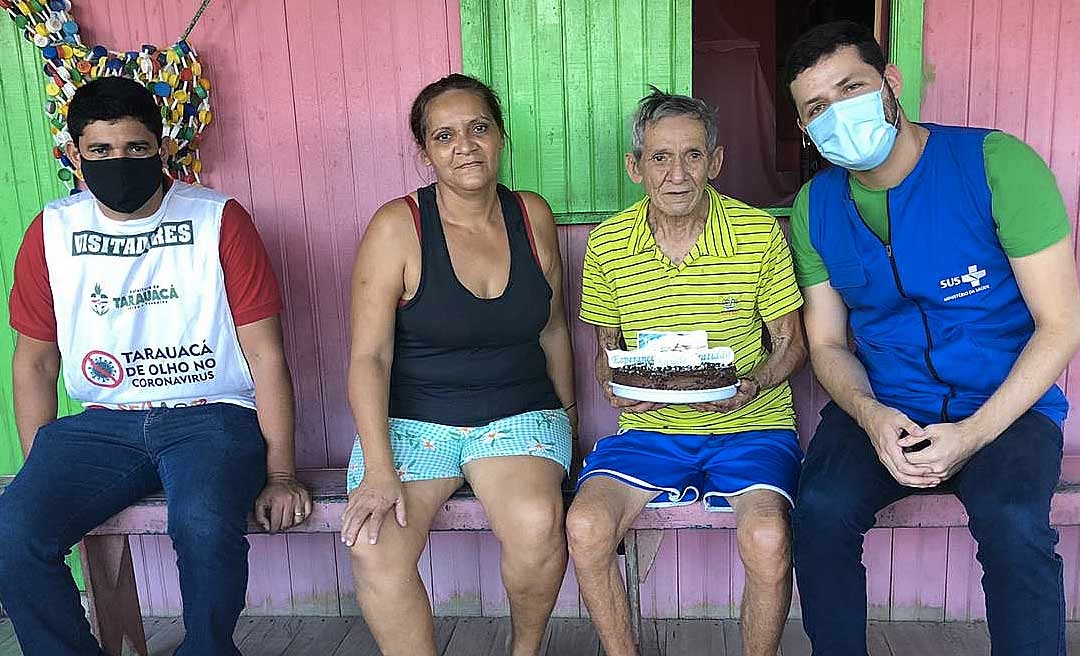 No Acre, idoso de 101 anos é curado de Covid-19 e celebra recuperação com bolo