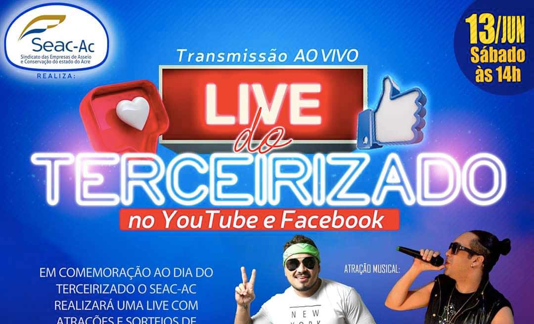 Cantores da capital fazem live de comemoração ao Dia do Trabalhador Terceirizado