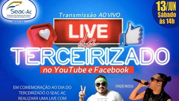 Cantores da capital fazem live de comemoração ao Dia do Trabalhador Terceirizado