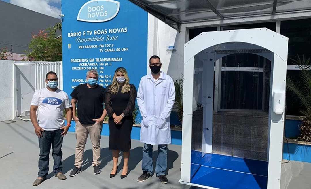 Rádio Boas Novas sai na frente e adquire cabine de descontaminação como prevenção ao coronavírus