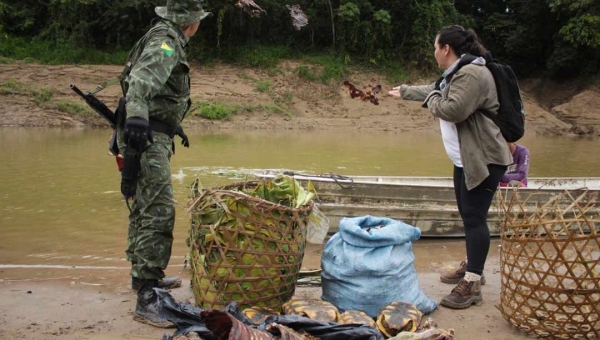 Operação é realizada no Chandless para combater crimes ambientais