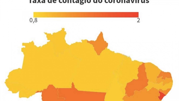 Acre apresenta retração na epidemia do coronavírus, mostra Covid-19 Analytics