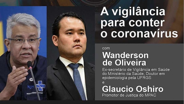 Coronavírus: MPAC realiza Live nesta sexta-feira com ex-secretário de Vigilância em Saúde do Ministério da Saúde