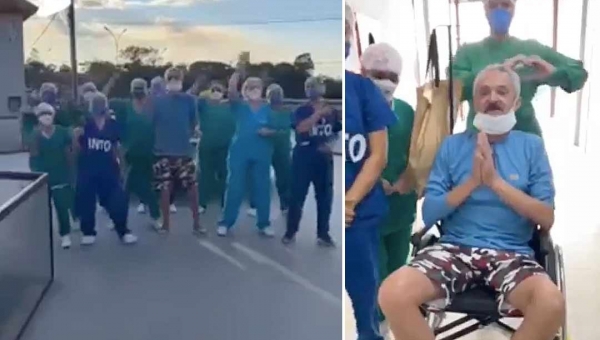 No Acre, homem curado de Covid-19 comemora alta com famosa dancinha do TikTok