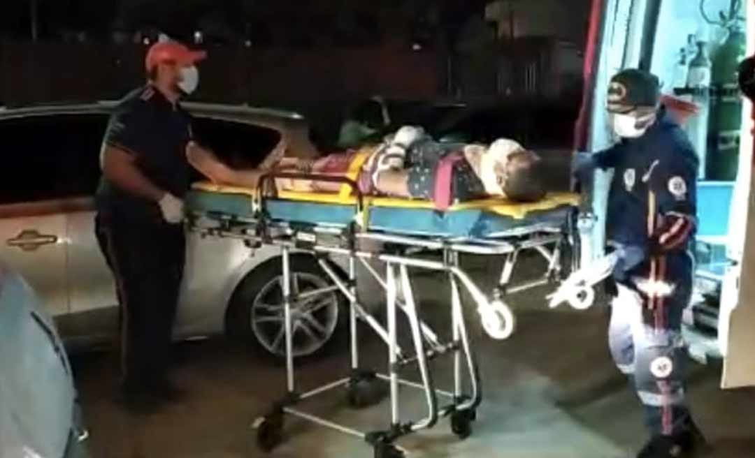 Motociclista colide frontalmente com veículo na Sobral e fica em estado grave