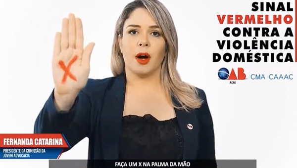 Contra violência, advocacia lança vídeo para reforçar campanha ‘Sinal Vermelho’