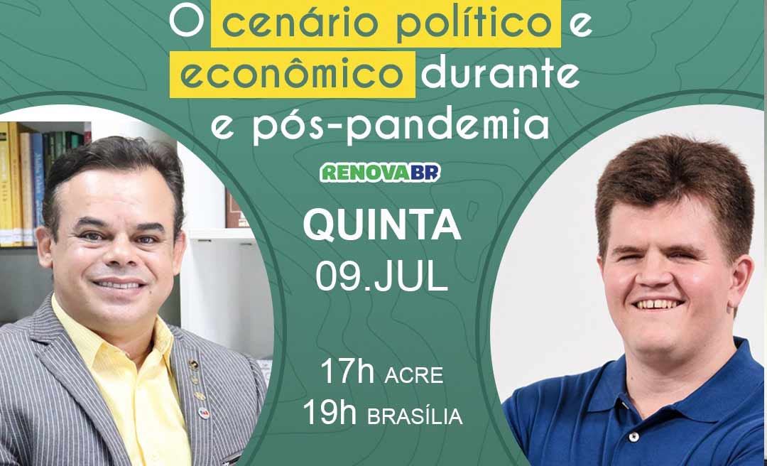 Deputado criador do PL sobre fake news participa de live com pré-candidato a prefeito