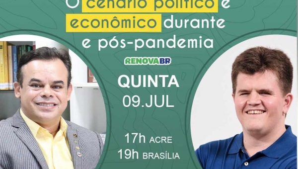 Deputado criador do PL sobre fake news participa de live com pré-candidato a prefeito