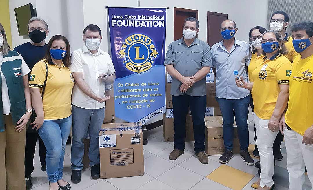 Lions Clube do Acre doa Equipamentos de Proteção Individual para governo do estado