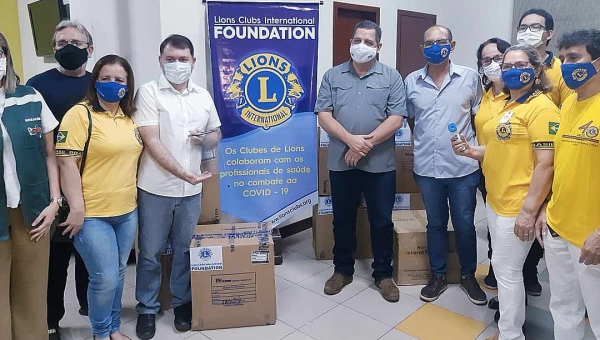 Lions Clube do Acre doa Equipamentos de Proteção Individual para governo do estado