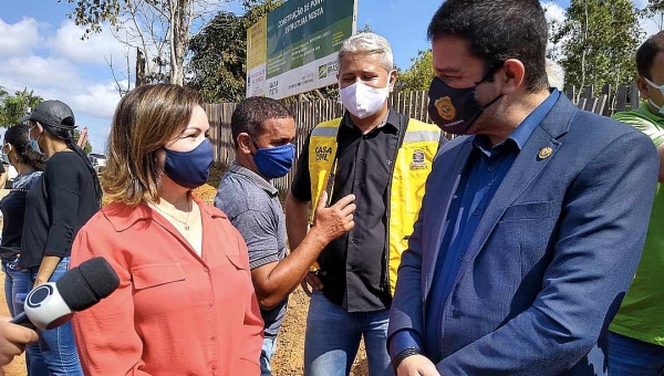 Um dia após polêmica com o PP, Gladson e Socorro inauguram ponte, e Cameli reafirma apoio à prefeita: "O que foi dito está dito. Só Deus muda"