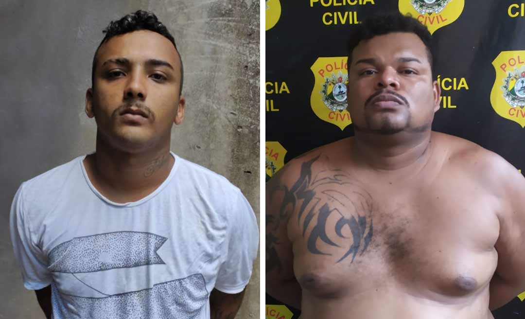 Polícia Civil prende “fiteiro” e o “coordenador” dos assaltos a supermercado e casa lotérica em Rio Branco