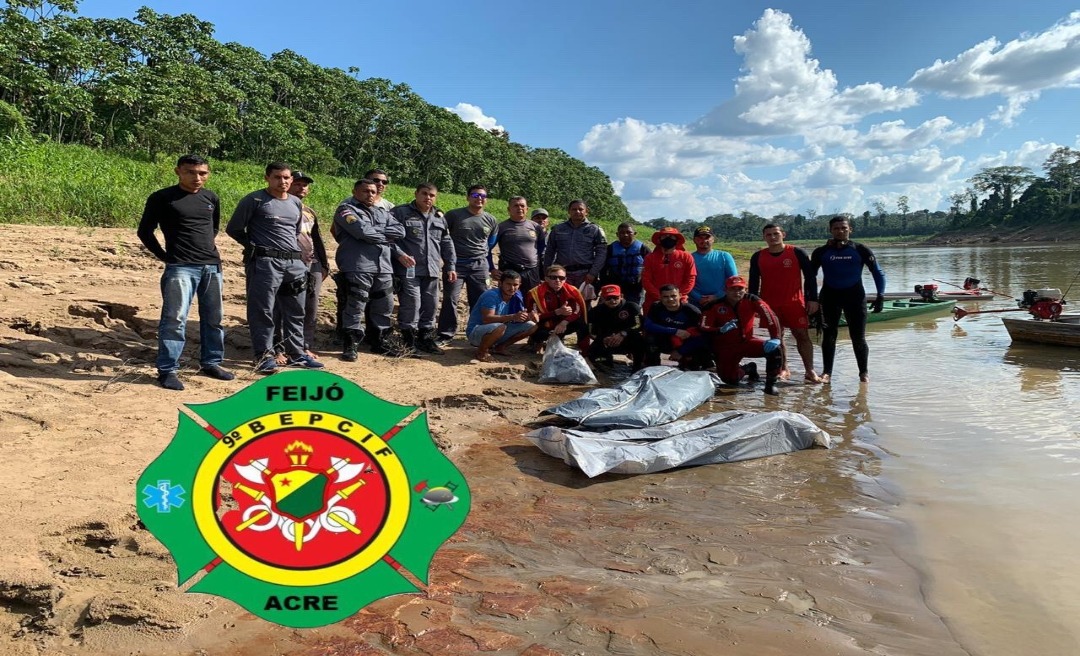 Corpos de policiais desaparecidos no Rio Envira no Amazonas são encontrados com auxílio de bombeiros do Acre